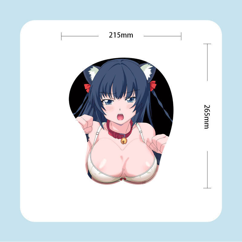 Silicone Mouse Pad Beautiful Girl Cotton Pad 3D Wrist Support Wrist Guard New - Picture 33 of 33