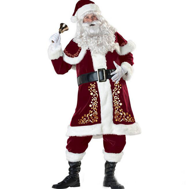 Santa Claus Costume Role Play Adult Costume Women's Dress Party Dressing - Picture 10 of 11