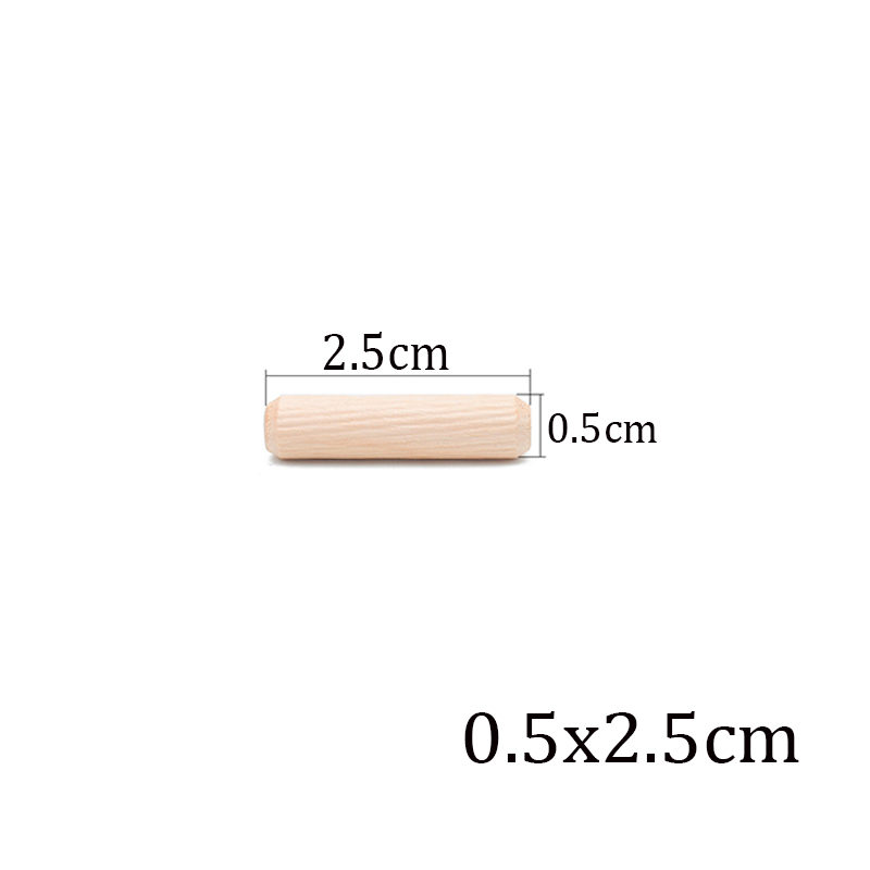 thumbnail image 2 of M6 M8 M10 Wood Dowel Pins – Natural Chamfered Fluted Hardwood For Home DIY & Crafts 2 of 2