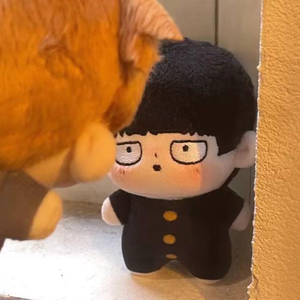 Mob Psycho 100 Kageyama Shigeo Reigen Arataka bambola di cotone 10 cm carino peluche giocattolo - Foto 4 di 7