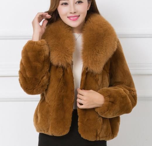 Para mujeres Abrigos de Piel Real Chaqueta Corta Cálida Cóctel Fiesta Invierno Rompevientos Delgados - Imagen 15 de 17