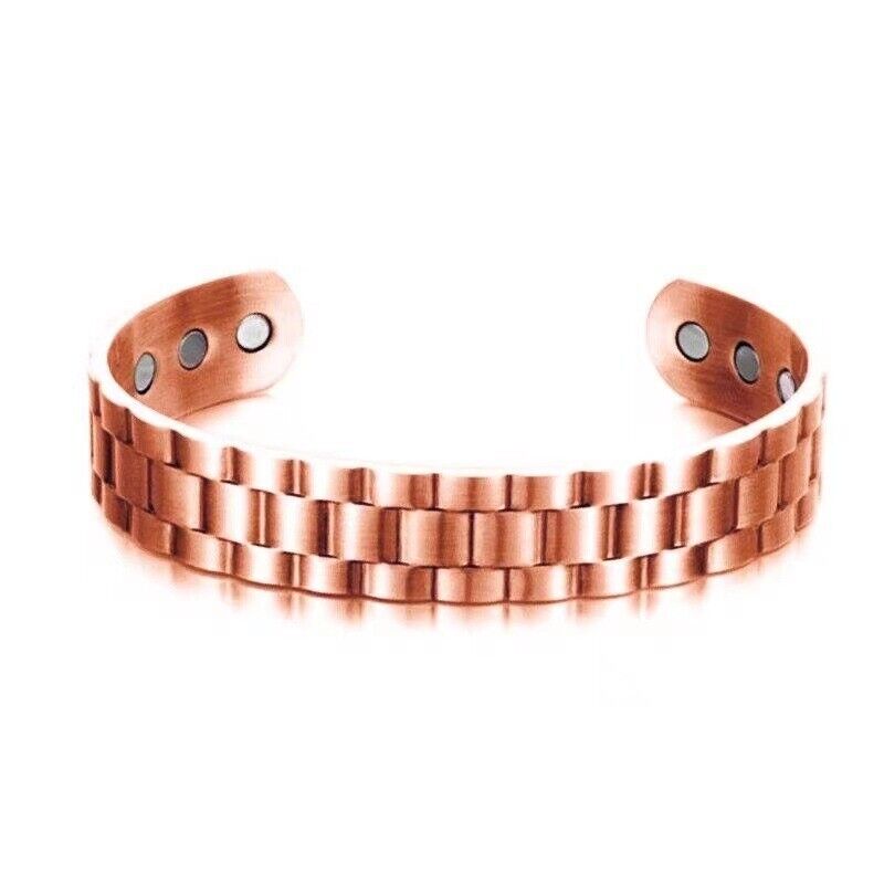 Therapeutic Energy Healing Copper Men Women Magnetic Bracelet Therapy Arthritis