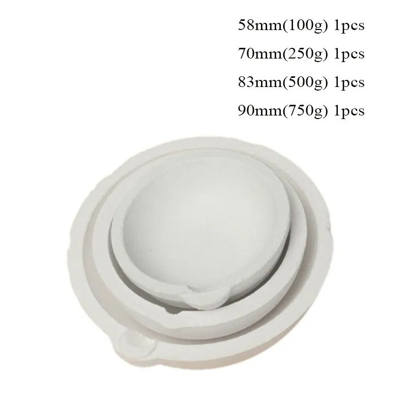 100/500/5000G Quarz Silica Schmelztiegel für Golds Silber Platin Raffination - Bild 19 von 23