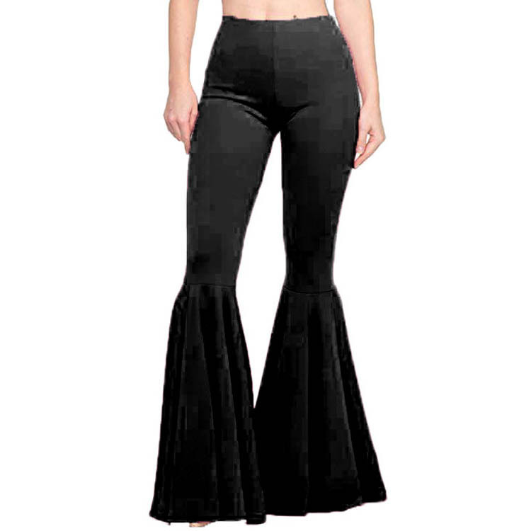 NEW Oversized High Waist Slim Fit Elastic Casual Fashion Flare Pants | eBay