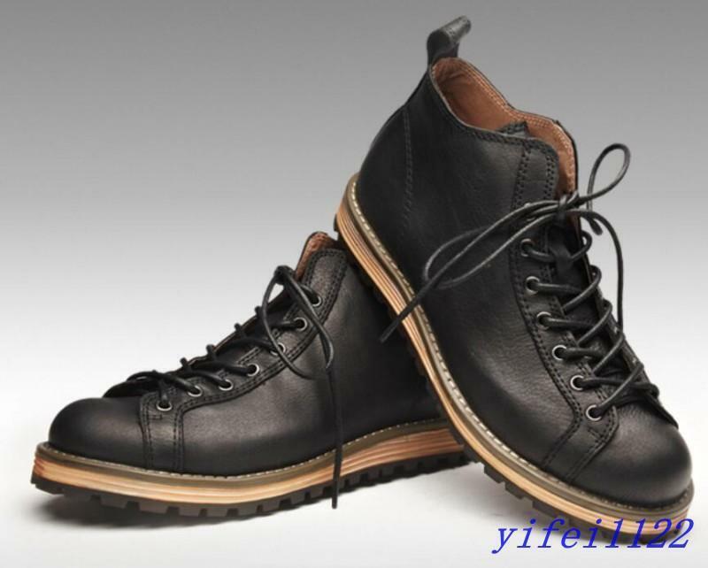 Zapatos Oxford de cuero real retro de cuero real para hombres británicos con puntera redonda informales - Imagen 14 de 15