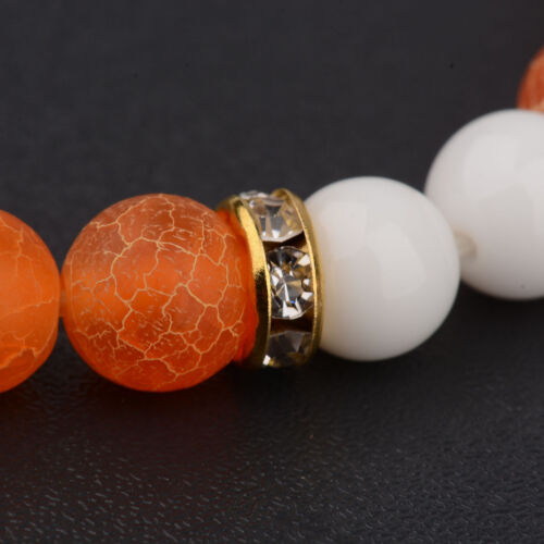 Fashion Men Women Yoga Multi-color Bead Charm Agate Stretch Lovely Bracelet Gift