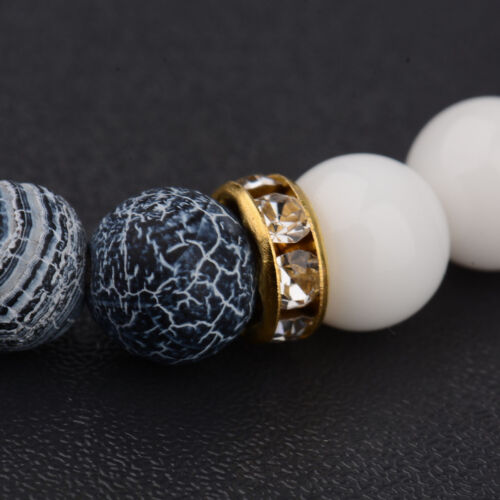 Fashion Men Women Yoga Multi-color Bead Charm Agate Stretch Lovely Bracelet Gift