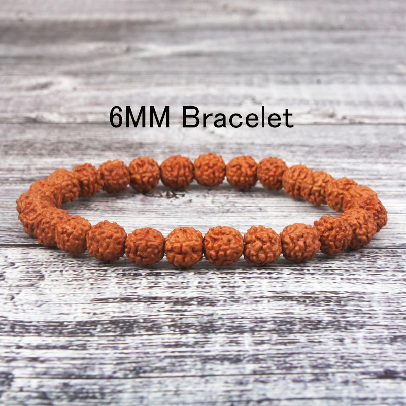 Nature Vajra Bodhi Rudraksha Bracelet Men Meditation Mala Bead Bracelet Buddhist