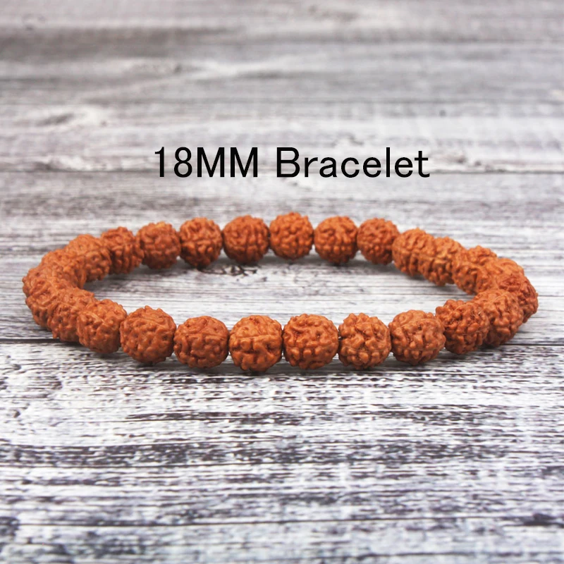 Nature Vajra Bodhi Rudraksha Bracelet Men Meditation Mala Bead Bracelet Buddhist