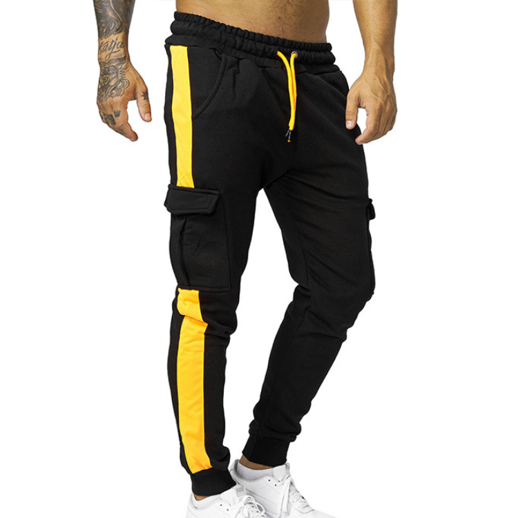 Men's Joggers Sweatpants Splice Active Sports Trousers Casual Style Cargo Pants