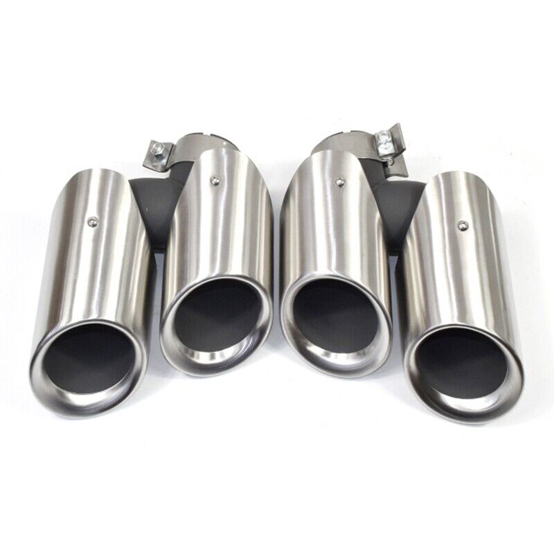 For Porsche Macan S GTS 2014-2022 Pair Car Exhaust Muffler Tip Pipe Tail pipe sd - Picture 14 of 17