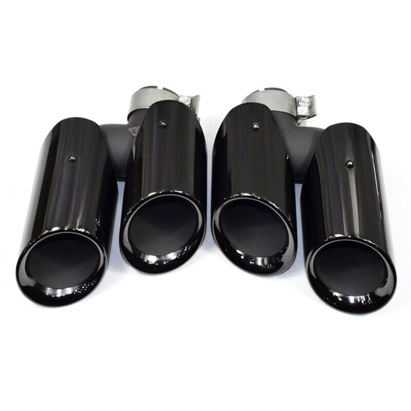 For Porsche Macan S GTS 2014-2022 Pair Car Exhaust Muffler Tip Pipe Tail pipe sd - Picture 15 of 17
