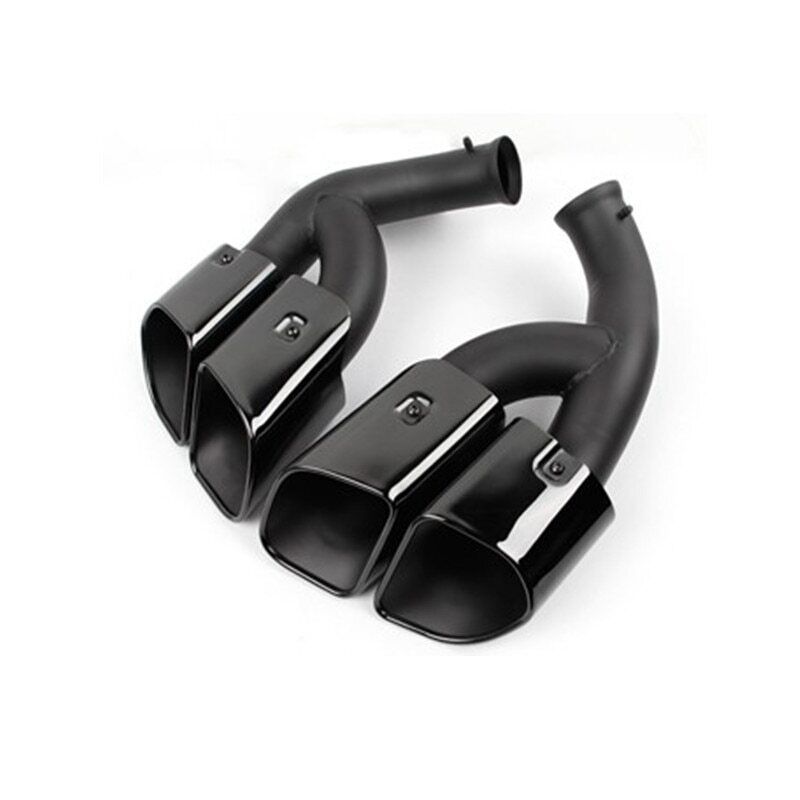 For Porsche 958 Cayenne S 2014-2017 Pair Exhaust Muffler Exhaust Tail Tip Pipe S - Picture 17 of 17