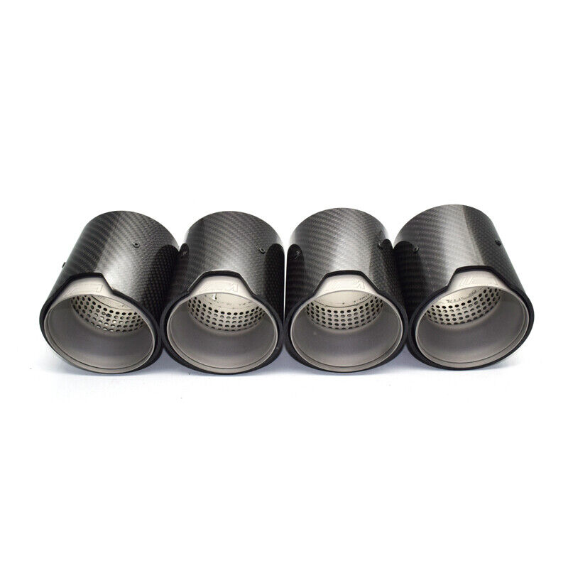 4pcs Universal For BMW F87 F83 M2 M3 M4 Carbon Fiber Exhaust Muffler Tips Pipes - Picture 10 of 11