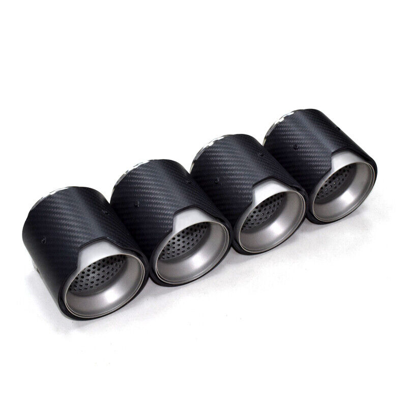 4pcs Universal For BMW F87 F83 M2 M3 M4 Carbon Fiber Exhaust Muffler Tips Pipes - Picture 11 of 11