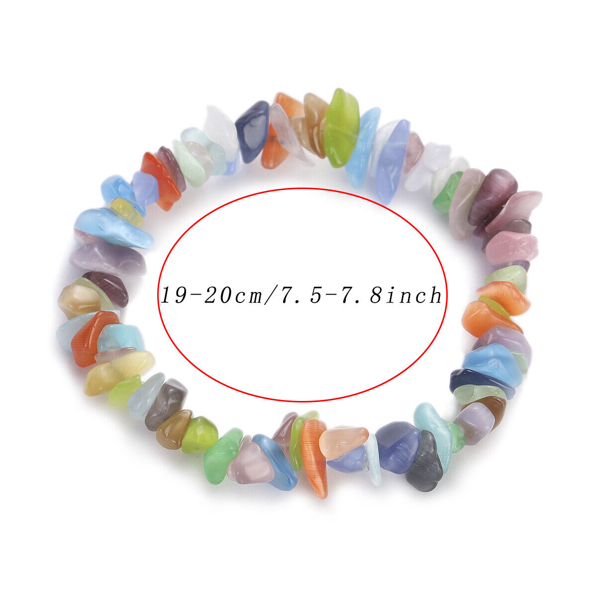 7 Chakra Bracelets Chip Crystal Stone Bracelet Stretch Bracelet Exquisite Gifts