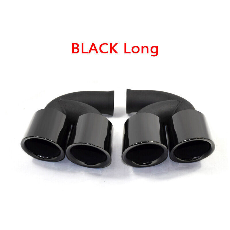 For Porsche Cayenne V6 V8 2010-2014 Car Exhaust Tips Muffler Tail pipe Stainless - Foto 16 di 16