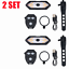 US Bicycle Tail Light USB Smart Wireless Remote Control Turn Signal Warning Lamp