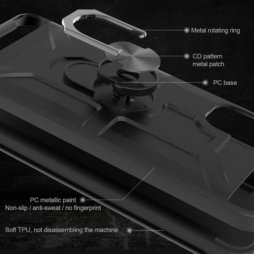 For XIAOMI POCO F5 PRO ARMOR CASE WITH STAND RING MAGNETIC HOLDER SHOCKPROOF 360