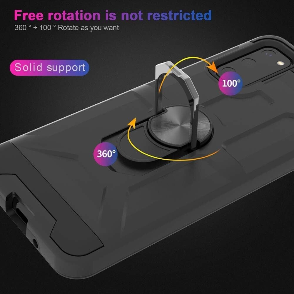 For XIAOMI POCO F5 PRO ARMOR CASE WITH STAND RING MAGNETIC HOLDER SHOCKPROOF 360