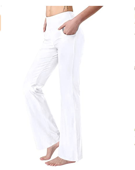 New Flare Wide Leg Pants High Waist Casual Comfortable Girls' Yoga Pants - Picture 18 of 32