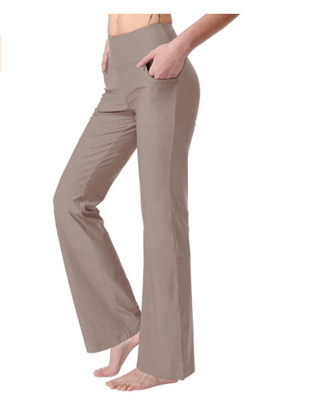 New Flare Wide Leg Pants High Waist Casual Comfortable Girls' Yoga Pants - Picture 19 of 32