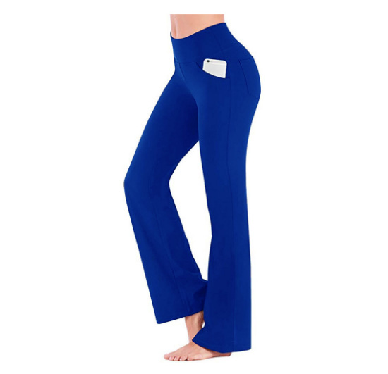 New Flare Wide Leg Pants High Waist Casual Comfortable Girls' Yoga Pants - Picture 26 of 32