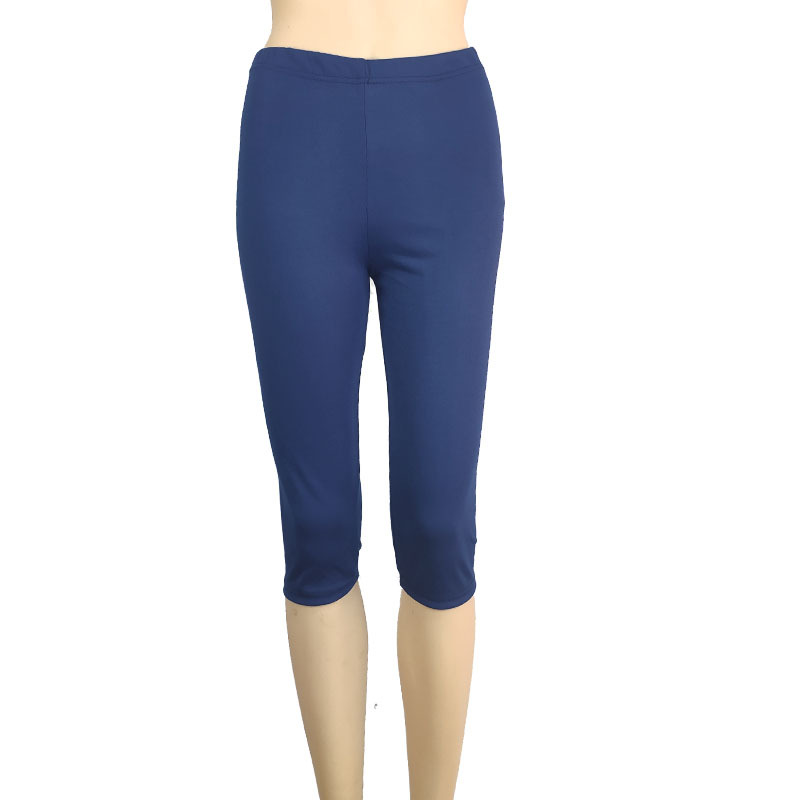 Plus Size Women Stretch Cotton Capri Leggings Sports Yoga Pants Slim Gym Fitness - Picture 10 of 21