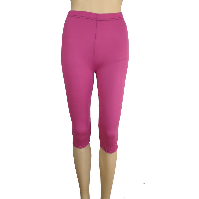 Plus Size Women Stretch Cotton Capri Leggings Sports Yoga Pants Slim Gym Fitness - Picture 13 of 21