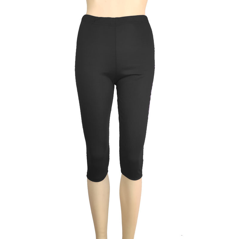 Plus Size Women Stretch Cotton Capri Leggings Sports Yoga Pants Slim Gym Fitness - Picture 14 of 21