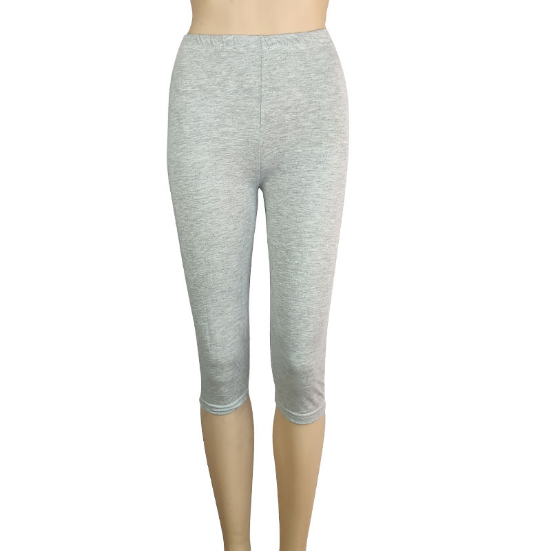 Plus Size Women Stretch Cotton Capri Leggings Sports Yoga Pants Slim Gym Fitness - Picture 16 of 21
