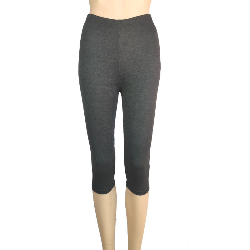 Plus Size Women Stretch Cotton Capri Leggings Sports Yoga Pants Slim Gym Fitness - Picture 17 of 21