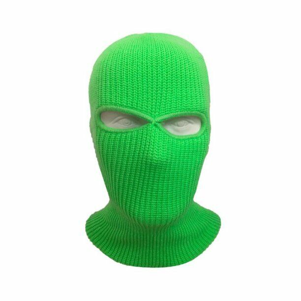 Máscara de esquí cubierta facial completa tejida de 2/3 orificios invierno impermeable cálida para ciclismo al aire libre - Imagen 10 de 17