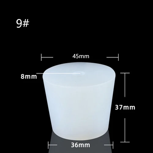With Hole Airlock Valve Silicone Plug Test Tube Tapered Brew Wine Bottle Stopper - Bild 18 von 20
