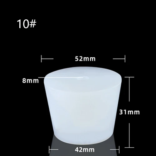 With Hole Airlock Valve Silicone Plug Test Tube Tapered Brew Wine Bottle Stopper - Bild 19 von 20
