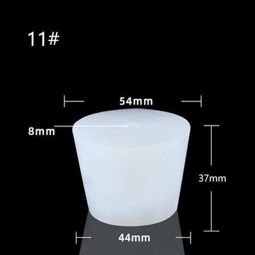 With Hole Airlock Valve Silicone Plug Test Tube Tapered Brew Wine Bottle Stopper - Bild 20 von 20