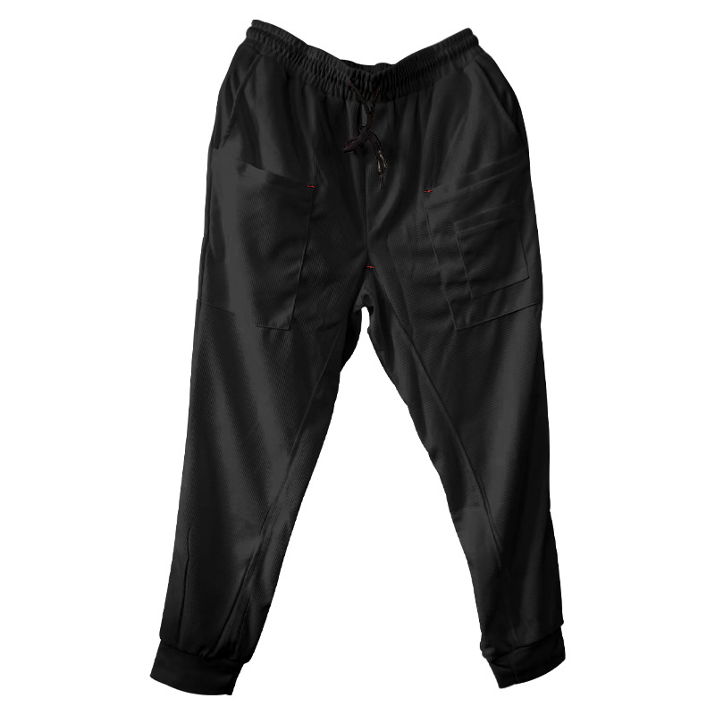 Mens Sports Sweatpant Loose Multi-Pockets Casual Athletic Pants Joggers Trousers