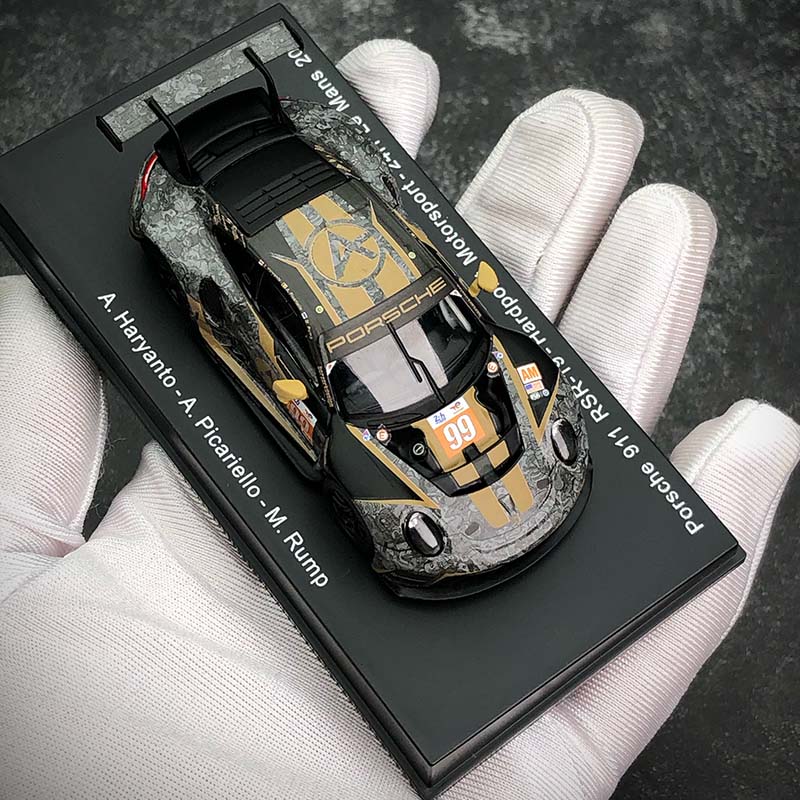 Spark Porsche 911 RSR Le Mans Racing supercar model collection decoration resin