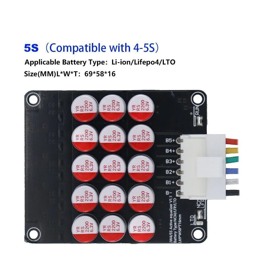 Giantkey 5A 3 ~ 21S Echtzeit Active Balance Board 4 Li-Ionen LiFePo4 LTO Akku - Bild 8 von 17