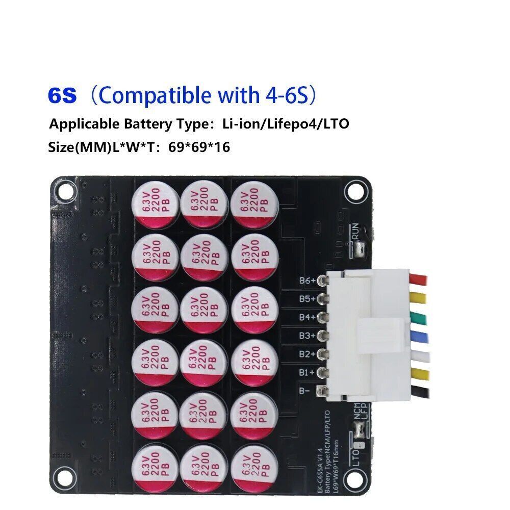 Giantkey 5A 3 ~ 21S Echtzeit Active Balance Board 4 Li-Ionen LiFePo4 LTO Akku - Bild 9 von 17