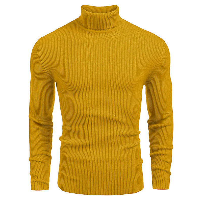 Para hombres Tejido Cuello de Tortuga Prendas para el torso Suéter Invierno Cálido Mangas Largas Camisas delgadas - Imagen 25 de 35