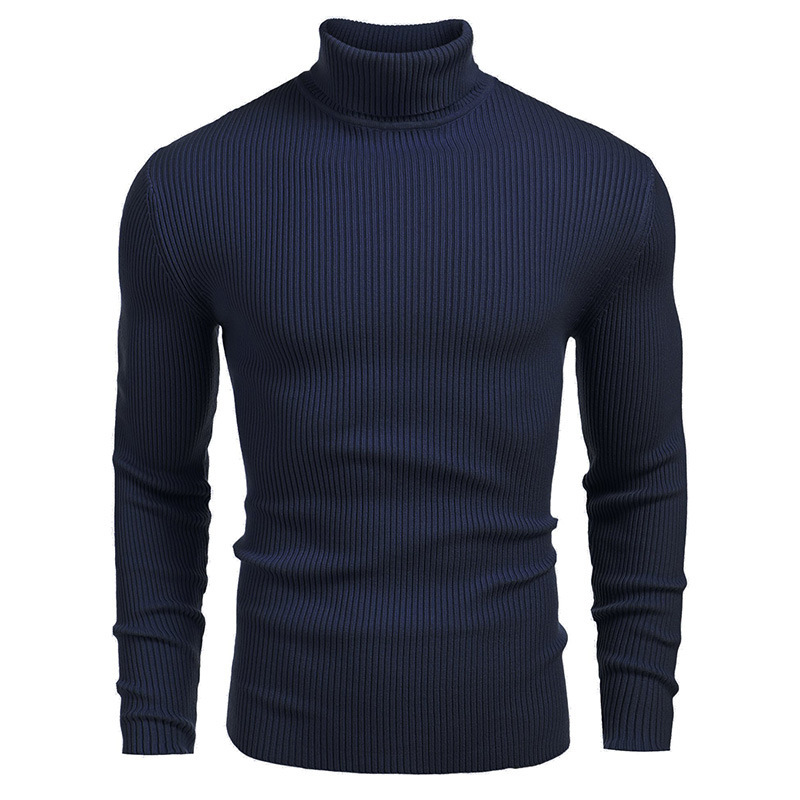 Para hombres Tejido Cuello de Tortuga Prendas para el torso Suéter Invierno Cálido Mangas Largas Camisas delgadas - Imagen 28 de 35