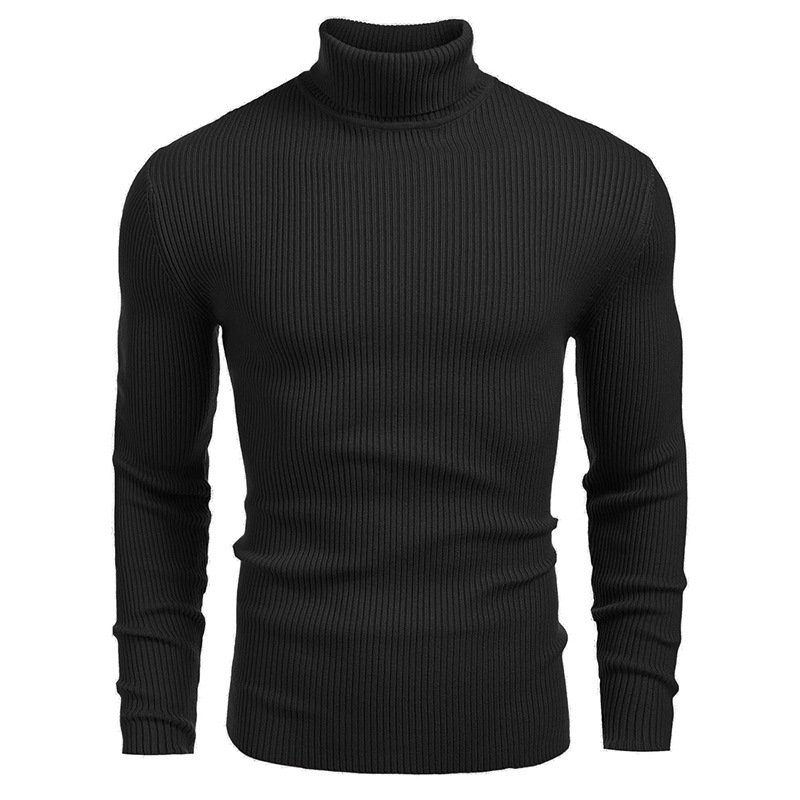Para hombres Tejido Cuello de Tortuga Prendas para el torso Suéter Invierno Cálido Mangas Largas Camisas delgadas - Imagen 29 de 35