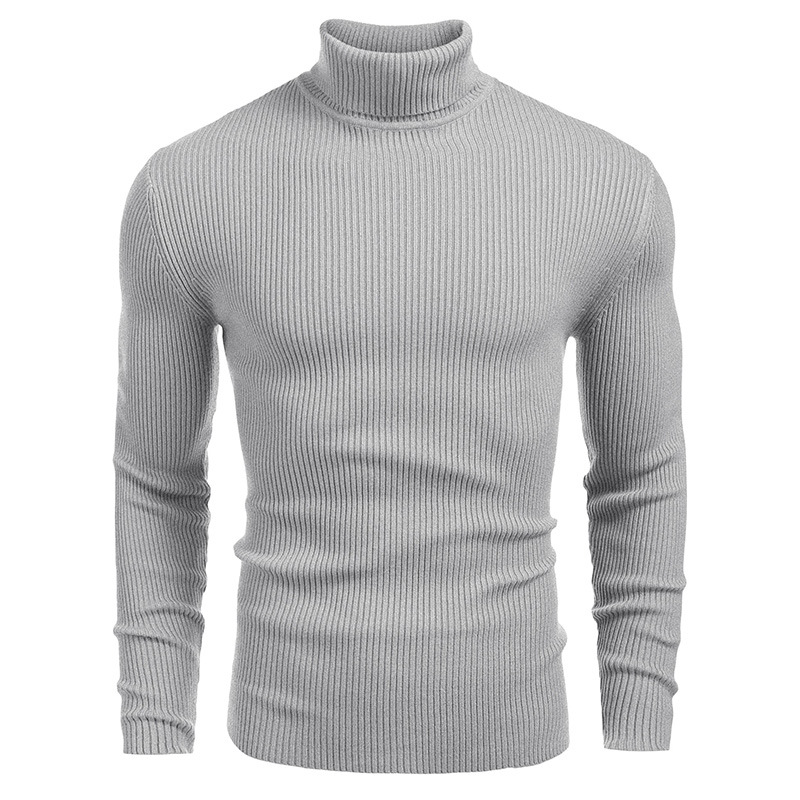 Para hombres Tejido Cuello de Tortuga Prendas para el torso Suéter Invierno Cálido Mangas Largas Camisas delgadas - Imagen 32 de 35