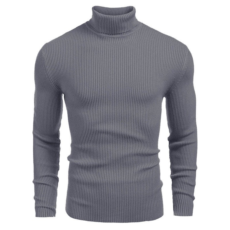 Para hombres Tejido Cuello de Tortuga Prendas para el torso Suéter Invierno Cálido Mangas Largas Camisas delgadas - Imagen 33 de 35