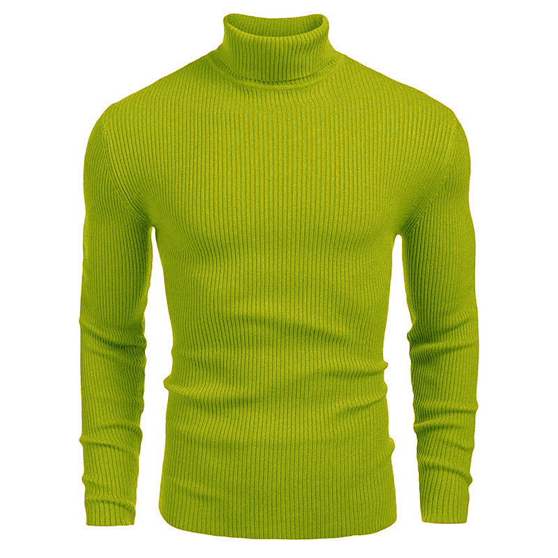 Para hombres Tejido Cuello de Tortuga Prendas para el torso Suéter Invierno Cálido Mangas Largas Camisas delgadas - Imagen 34 de 35