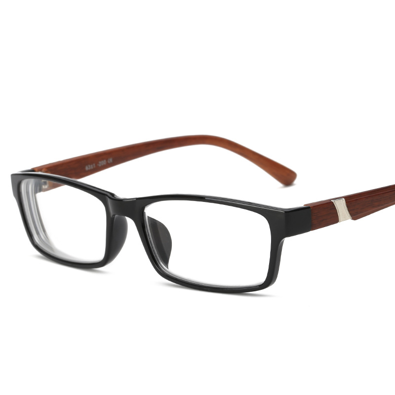 Kurzsichtige Distanz Holzmaserung Vollformat Kurzsichtig Brille Eyeglass -1,0 -6,0 - Bild 12 von 13