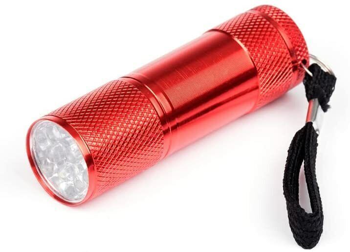 1/4X Super Bright Mini 9 LED Bulb Pocket Torches Small Keyring Torch ...