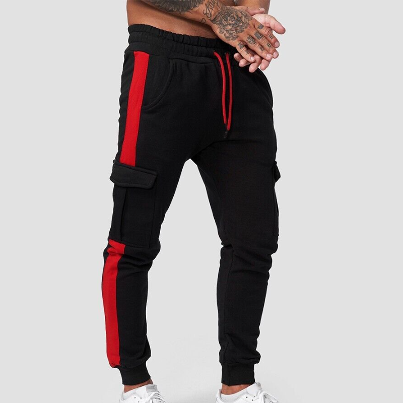 Men's Joggers Sweatpants Splice Active Sports Trousers Casual Style Cargo Pants