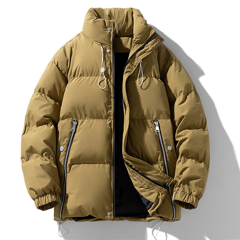Men’s Down Cotton Jacket Outdoor Thick Padded Waterproof Coat Winter Warm M-8XL - Picture 12 of 12